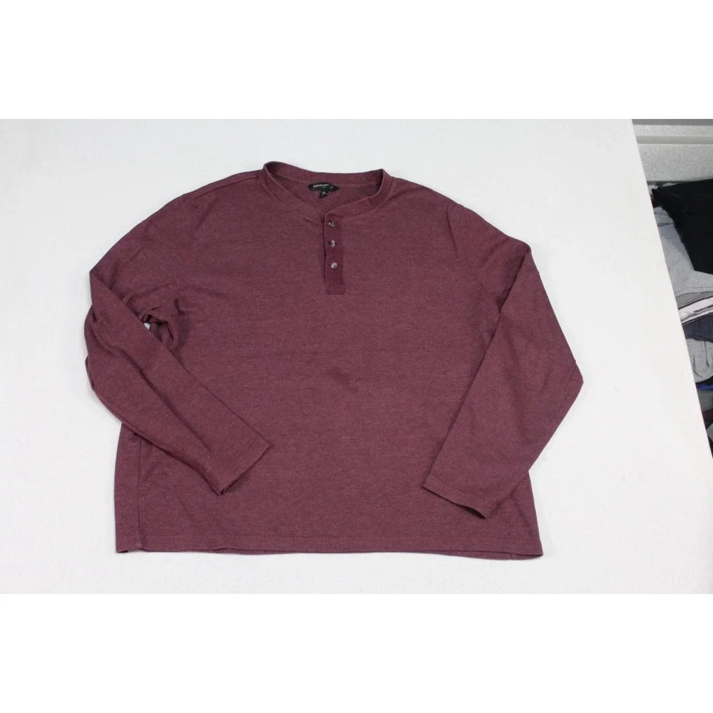 Banana Republic Men Red Sweatshirt Long Sleeve Crew Neck Size XL
